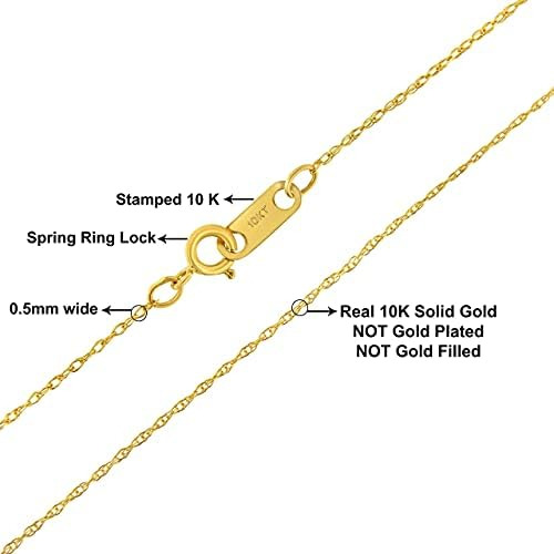 Haus Of Brilliance Collar De Cadena De 18 Cuerdas, Unisex, Y