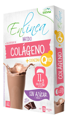 Batido Proteína Colágeno, Sin Azúcar, En Línea 300g