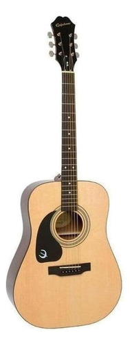 Guitarra acústica Epiphone DR-100 para zurdos natural brillante