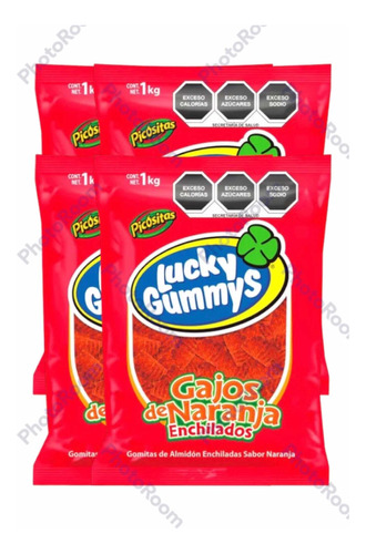 Gomitas Lucky Gummys Gajos De Naranja Enchilados 4 Kg