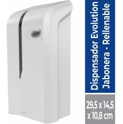 Jabonera Evolution Rellenable Blanca Elite