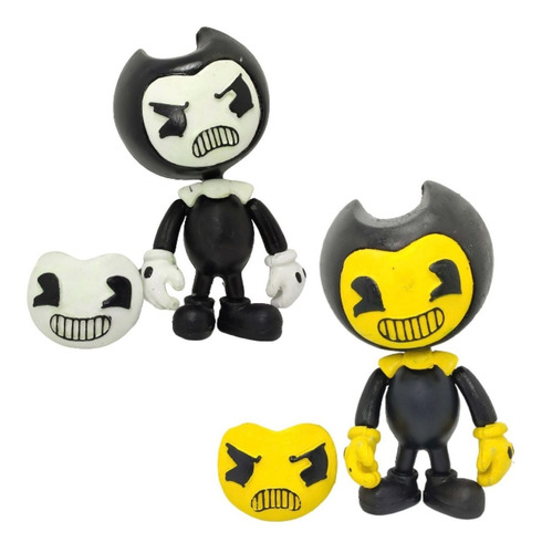 Imagen 1 de 10 de Bendy Combo 2 Figuras Articulados The Ink Machine Emiten Luz