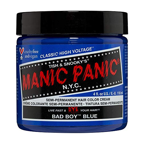 Tinte Para El Cabello Manic Panic Bad Boy Blue, Clásico De A