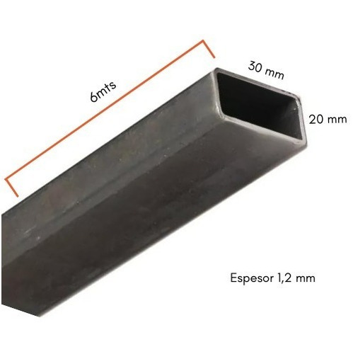 Imagen 2 de 6 de Acindar Caño Estructural 20 X 30 Espesor 1,2 Mm 6 Mts Largo