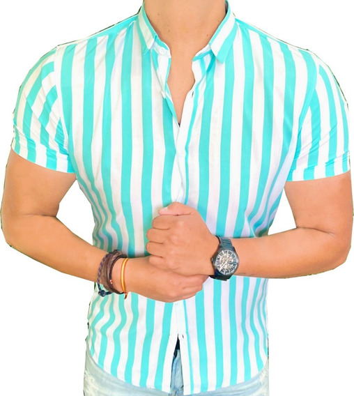 Tiempo libre camisa camiseta camisa manga larga camisa a rayas slim fit señores bolf 2b2 Classic 