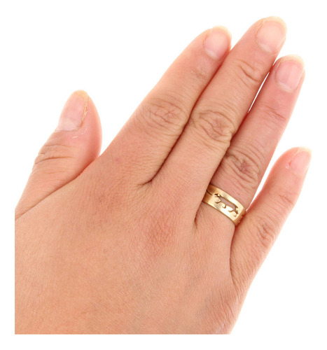 Anillo De 10k Oro Amarillo, *motivo Pantera*, 3.2 Gramos Amarillo 7 (Usado)