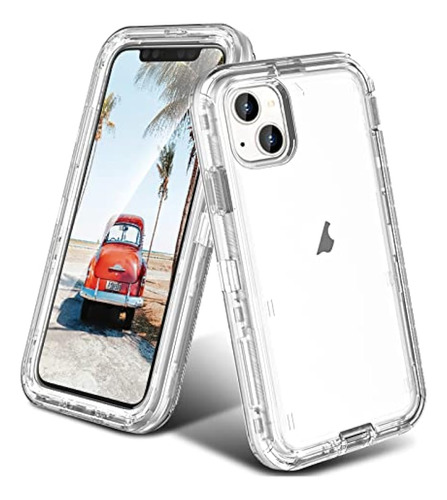 Funda Oribox Compatible Con iPhone 13, Funda Transparente Re