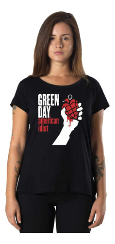 Remeras Mujer Green Day American Idiot |de Hoy No Pasa| 1 V