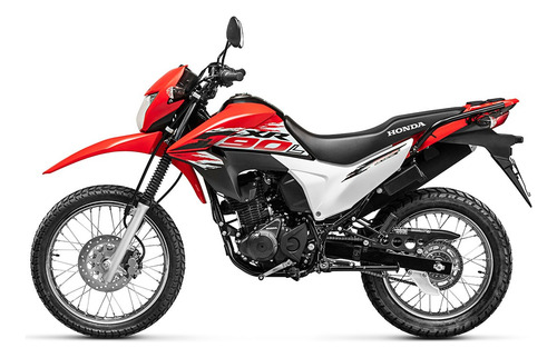 Honda Xr 190 0km 2025 Enduro Cross Rojo Negro Xr190
