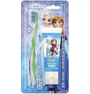 Kit Escova + Creme Dental Oral-b Stages Frozen 75ml