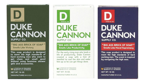 Duke Cannon Mens Big Brick Of Soap Set - Productivity, Nava
