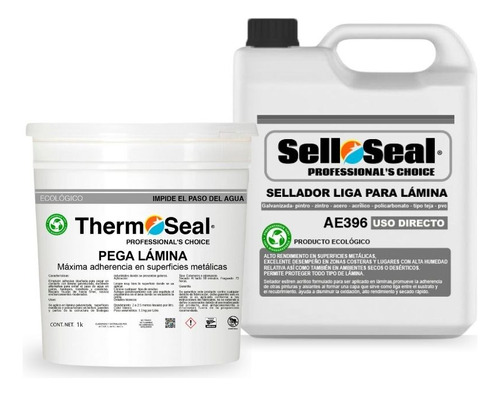 Kit Tapa Goteras Para Lamina- Sellador 1l + Pegalamina 1k