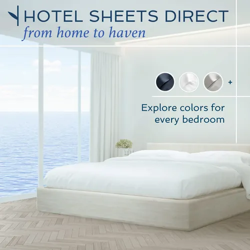 Juego De Funda De Edredón Hotel Sheets Direct, 100% Bambú, K