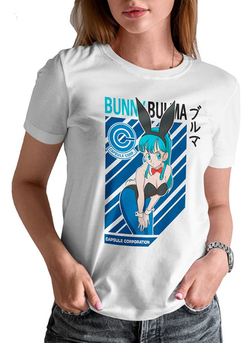 Blusa / Playera Bulma Anime Dragon Ball Z Para Mujer #37