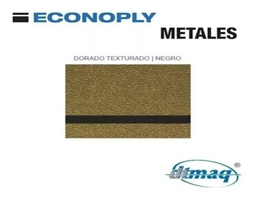Imagen 1 de 8 de Plástico Bicapa Laserable 1200x600mm Econoply Metalizados