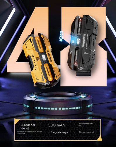 Auriculares Bluetooth Transformers Tws Modelo Tf-t51 Bumblebee