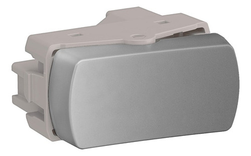 Módulo Miluz Interruptor Intermediario 10a 250v Alumínio Sch Cor Prateado
