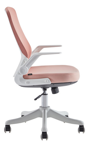 Silla Ejecutiva Ergonómica De Oficina Deli Escritorio 91106 Color Rosa Material Del Tapizado Malla Elástica