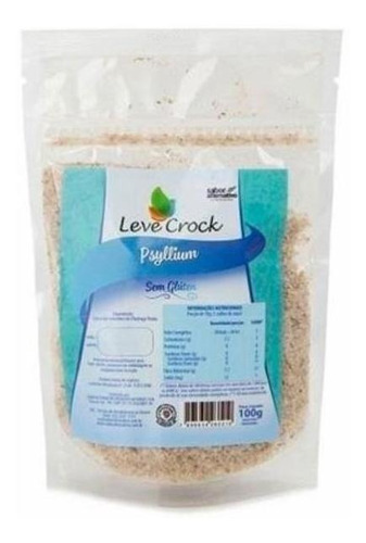 Kit 3x: Psyllium Fibra Natural Sem Glúten Leve Crock 100g