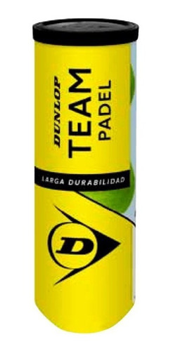 Tubo De Pelotas Dunlop Team Padel X 3 Balls