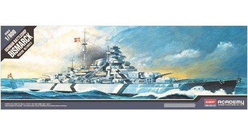 German Battleship Bismarck Escala 1/800 Academy 14218