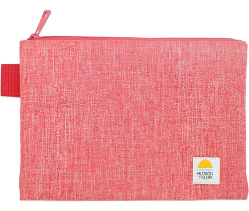 Estuche Utilitario Hudson Tailor, Rojo Cereza Jaspeado, Tall