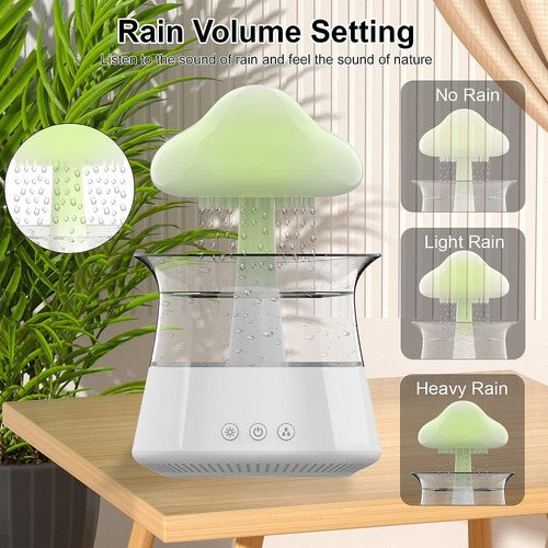 Humidificador De Aire, Nube De Lluvia, Luz Nocturna, Aromate
