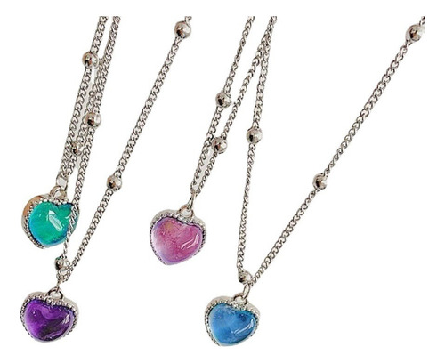 . Collar Sentimientos Collar Corazon Emociones Perla Del