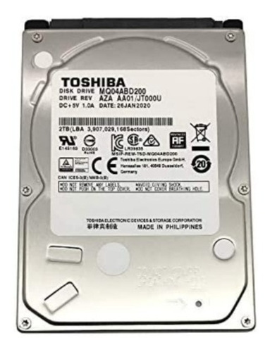 Imagen 1 de 3 de Disco Duro Toshiba De 1tb
