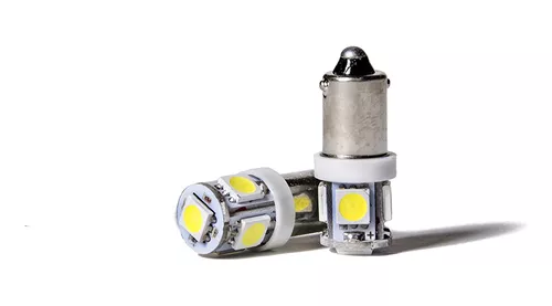 Luz Posición Led Piojito Auto Blanco 4 Leds X2 Unidades Par