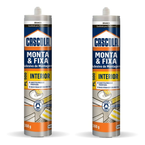 2 Cola Cascola Monta E Fixa Pl500 360g Henkel Pronta Entrega