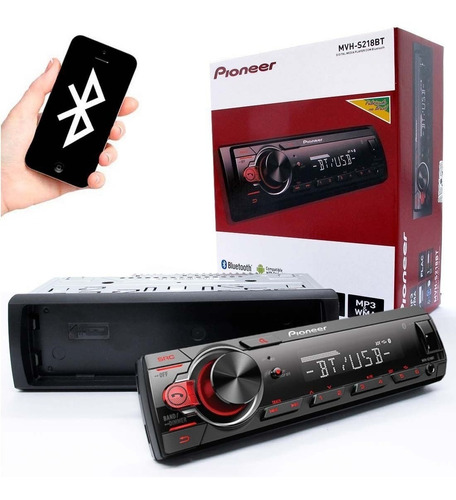 Media Receiver Mp3 Player Pioneer Mvh-s218bt Bluetooth