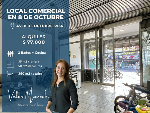 Alquiler De Local Comercial Sobre 8 De Octubre Gran Oportunidad