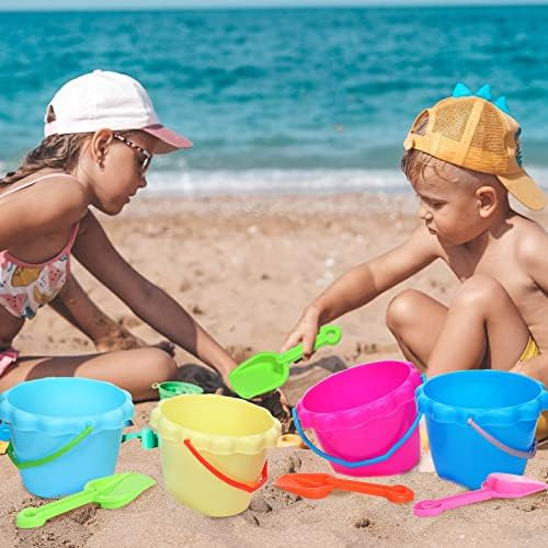 36 Piezas 6 Cubos De Arena Y Palas Para Niños Cubos De Playa