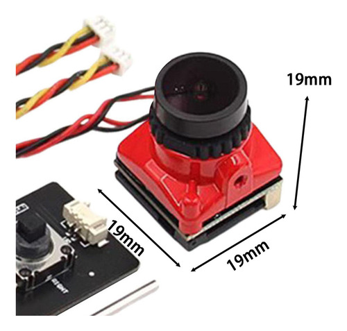 Cámara 1800tvl Fpv 1/1.8 Cámara Rts Ajustable Con Naranja