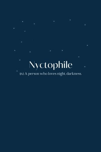 Notebook - Nyctophile: Minimalist Blue 6 X9  Notebook 129 Pg