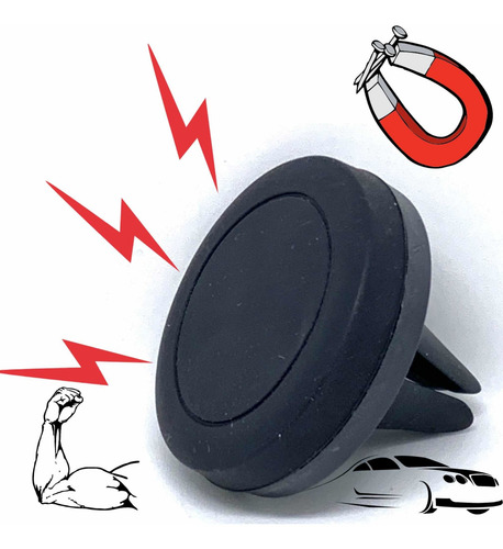 Imagem 1 de 6 de Suporte Celular Saída Ar Carro Imã Super Potente! - Feitun