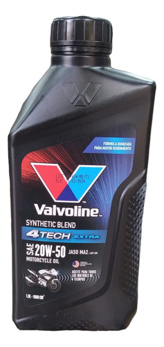 Aceite Valvoline 4t Semisintético 20w50