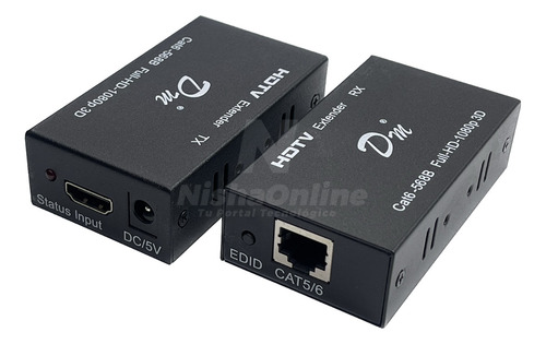 Extensor Video Hdmi Hasta 60 Mts Por Cable Utp Rj45 Cat6