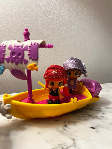 Pinypon Barco Pirata + 2 Muñecas + Accesorios