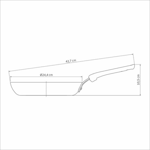 Frigideira Tramontina Tunis Cerâmico Antiaderente Azul 24cm