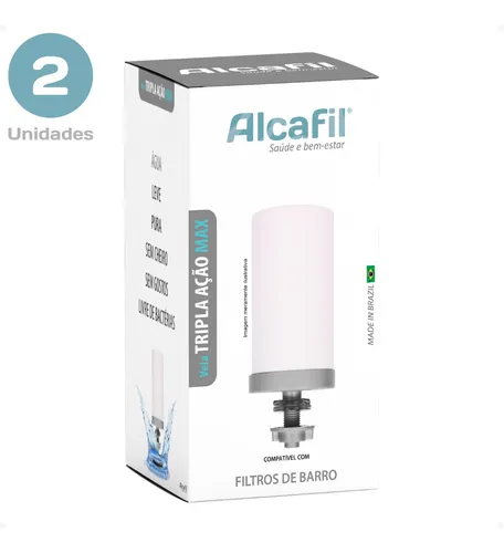 Kit 02 Velas Esterilizantes Tripla Ação Para Filtro De Barro