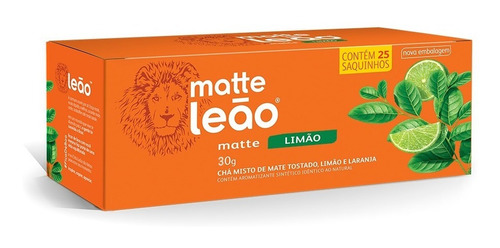 Imagem 1 de 2 de Chá Matte Leão - Limão 25 Saches