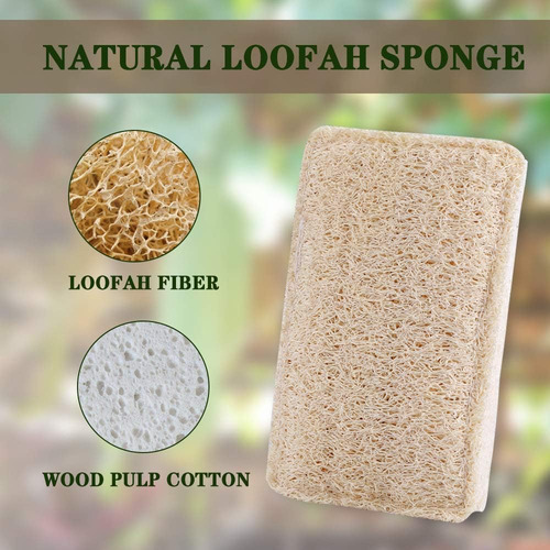 Esponjas Ecológicas Para Platos De Lufa, 6 Unidades