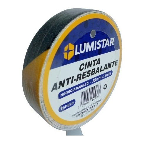 Cinta Antiresbalante Preventiva 2.5 Cm A X 5 Mts Largo