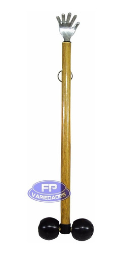 Imagem 4 de 5 de 3 Mão Coçador + Rodinha Massageadora P/ Corpo 40 Cm Fp