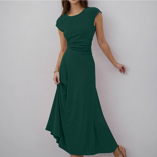 Conjunto De Vestido Colgante De Color Para Mujer, Conjunto D