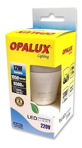 Foco Led Opalux 12w Luz Blanca - Mihaba