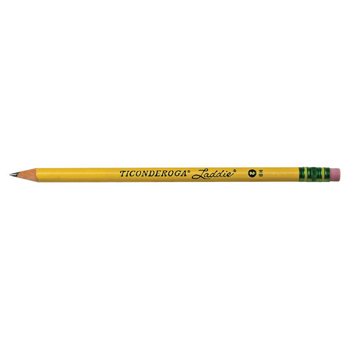 Ticonderoga Madera Con Carcasa Lápices Laddie, 2 Hb Blandos,