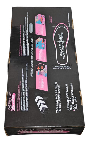 Patines En Linea Next Pro Con Luz Led. Ajustables 22-25